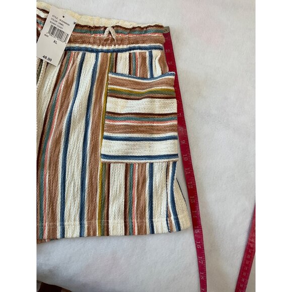 ROXY Sunny Coasy Stripe Shorts Women's size XL NEW 2025 - Picture 6 of 9